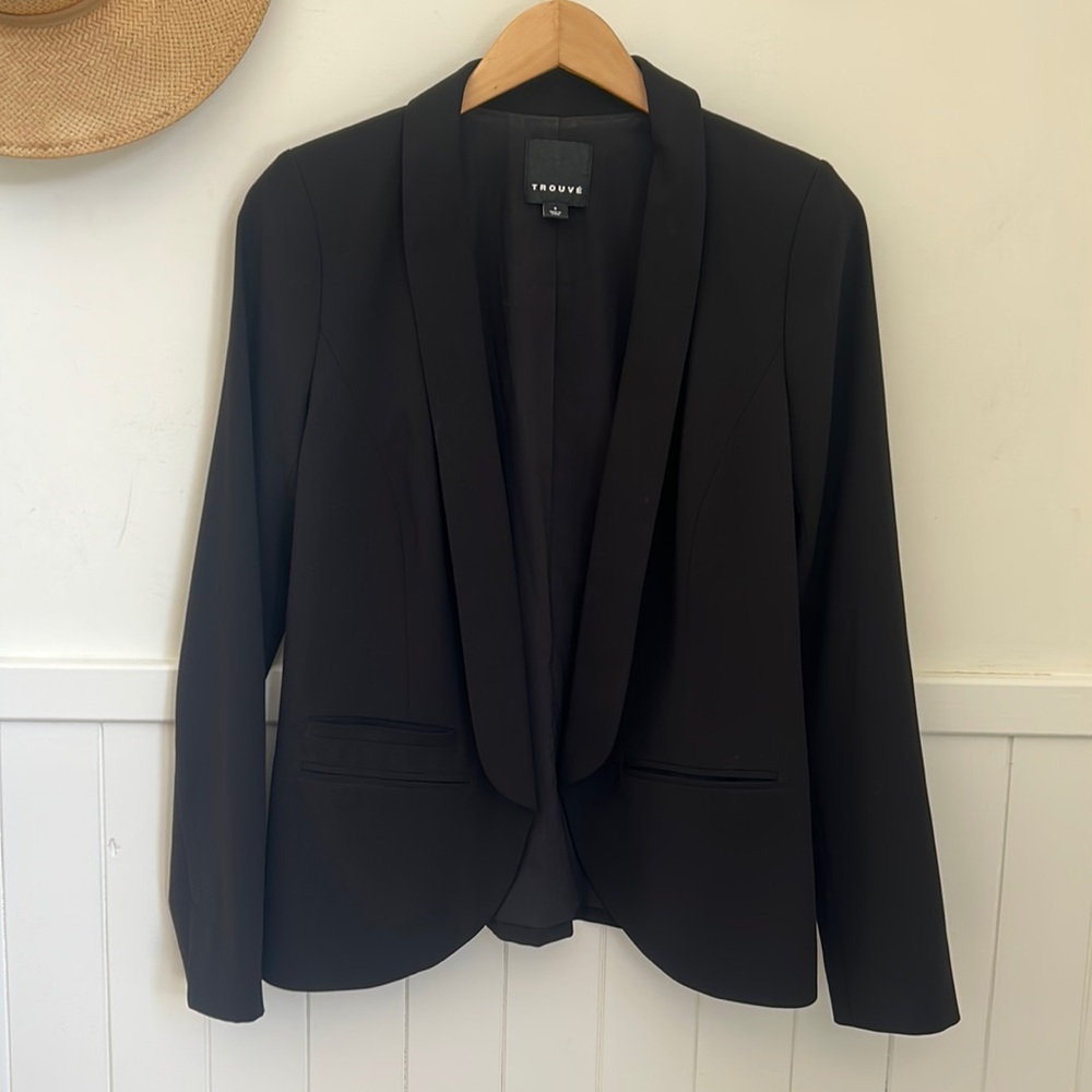 Trouvé Blazer, black. Size: S